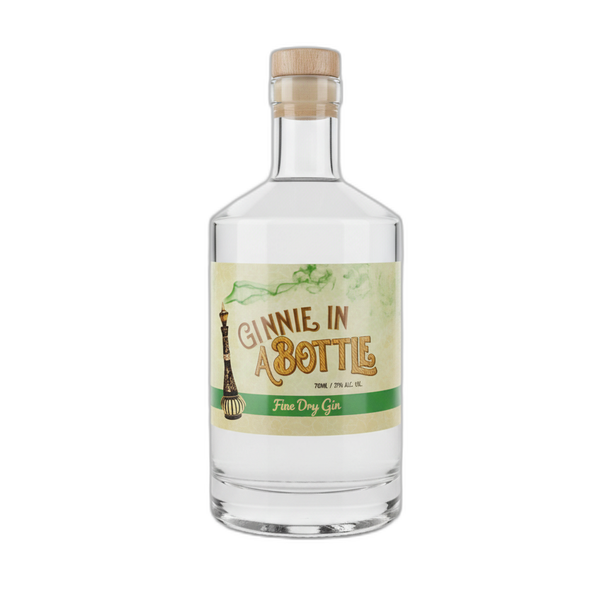 Fine Dry Gin bottle